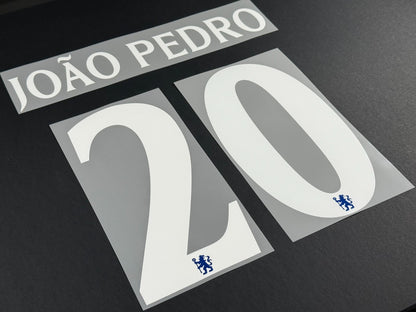 2025 2026 OFFICIAL CHELSEA JOAO PEDRO 20 HOME CUP PRINT PLAYER SIZE NAMESET
