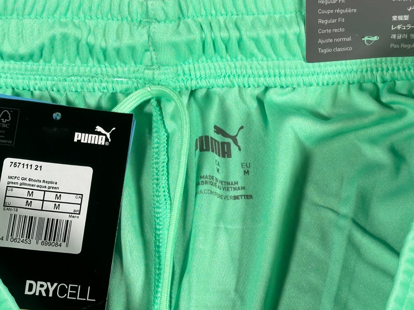 BRAND NEW 2020 2021 PUMA MAN CITY AWAY GK FOOTBALL SHORTS #31 MENS MEDIUM