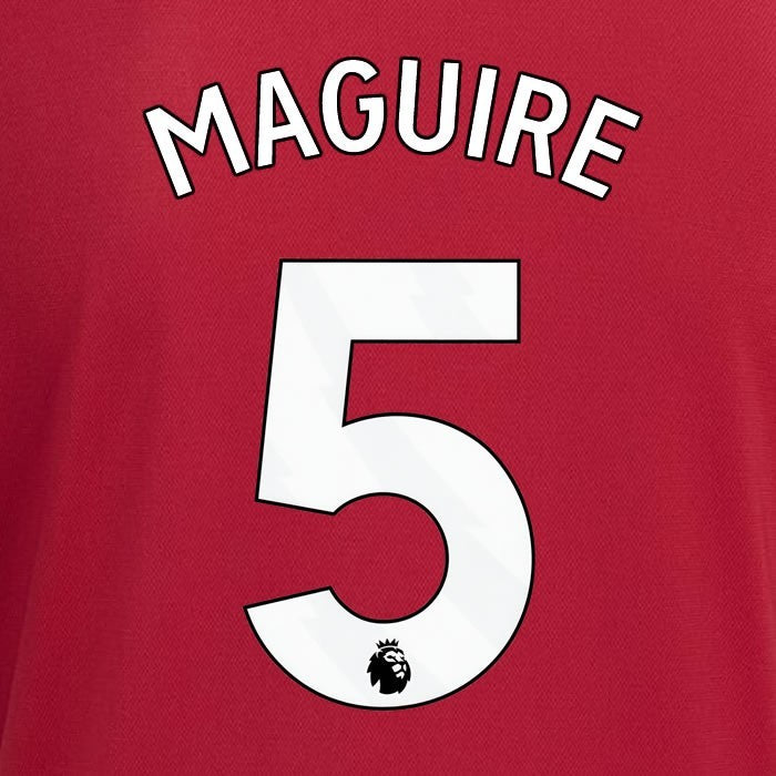 2023 2024 MANCHESTER UNITED MAGUIRE 5 HOME WHITE PLAYER SIZE NAMESET