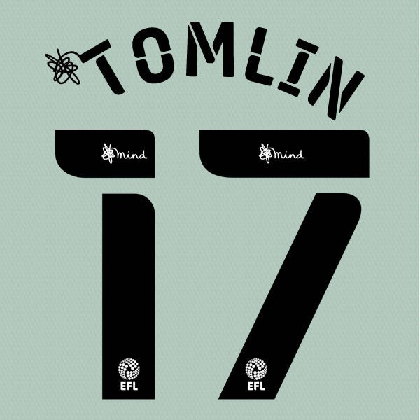 CARDIFF 2020 2021 OFFICIAL TOMLIN 17 AWAY PLAYER SIZE NAME SET