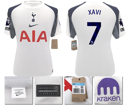 BNWT 2025 2026 TOTTENHAM NIKE HOME XAVI 7 + PATCHES SHIRT MEN'S