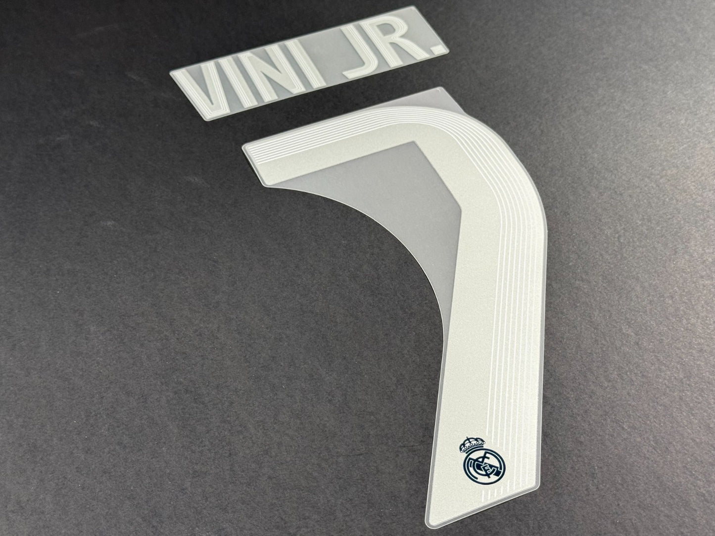 2025 2026 REAL MADRID VINI JR 7 OFFICIAL AWAY PLAYER SIZE NAMESET