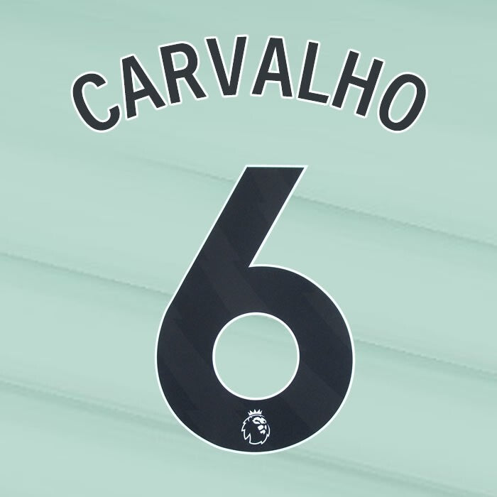2023 2024 OFFICIAL CHELSEA CARVALHO 6 BLACK 3RD PLAYER SIZE NAMESET