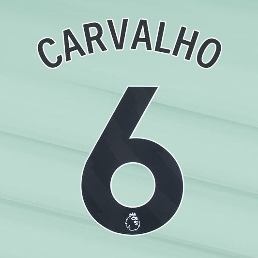 2023 2024 OFFICIAL CHELSEA CARVALHO 6 BLACK 3RD PLAYER SIZE NAMESET