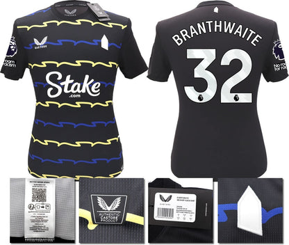 BNWT 2025/2026 EVERTON F.C. CASTORE 3RD SHIRT BRANTHWAITE 32 + PATCHES