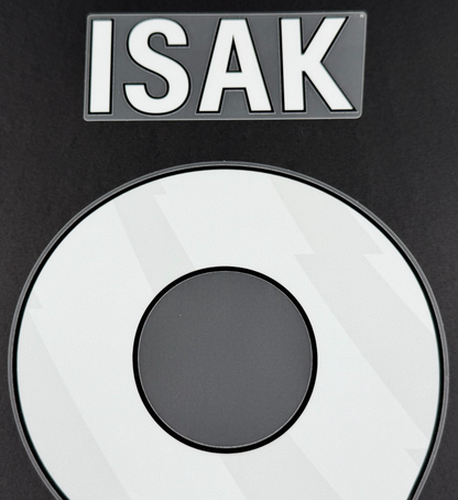 LIVERPOOL 2025/26 ISAK 9 OFFICIAL AVERY DENNISON WHITE PLAYER SIZE NAME SET