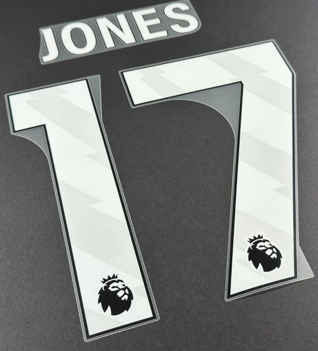 2023 2024 OFFICIAL LIVERPOOL JONES 17 WHITE HOME PLAYER SIZE NAMESET