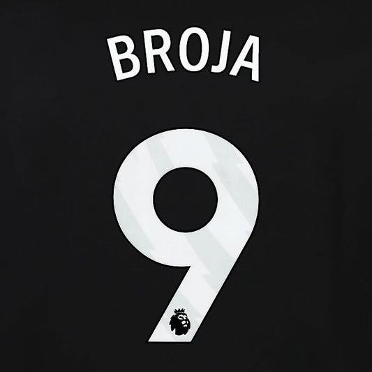 2023 2024 OFFICIAL FULHAM AVERY DENNISON BROJA 9 3RD PLAYER SIZE NAMESET