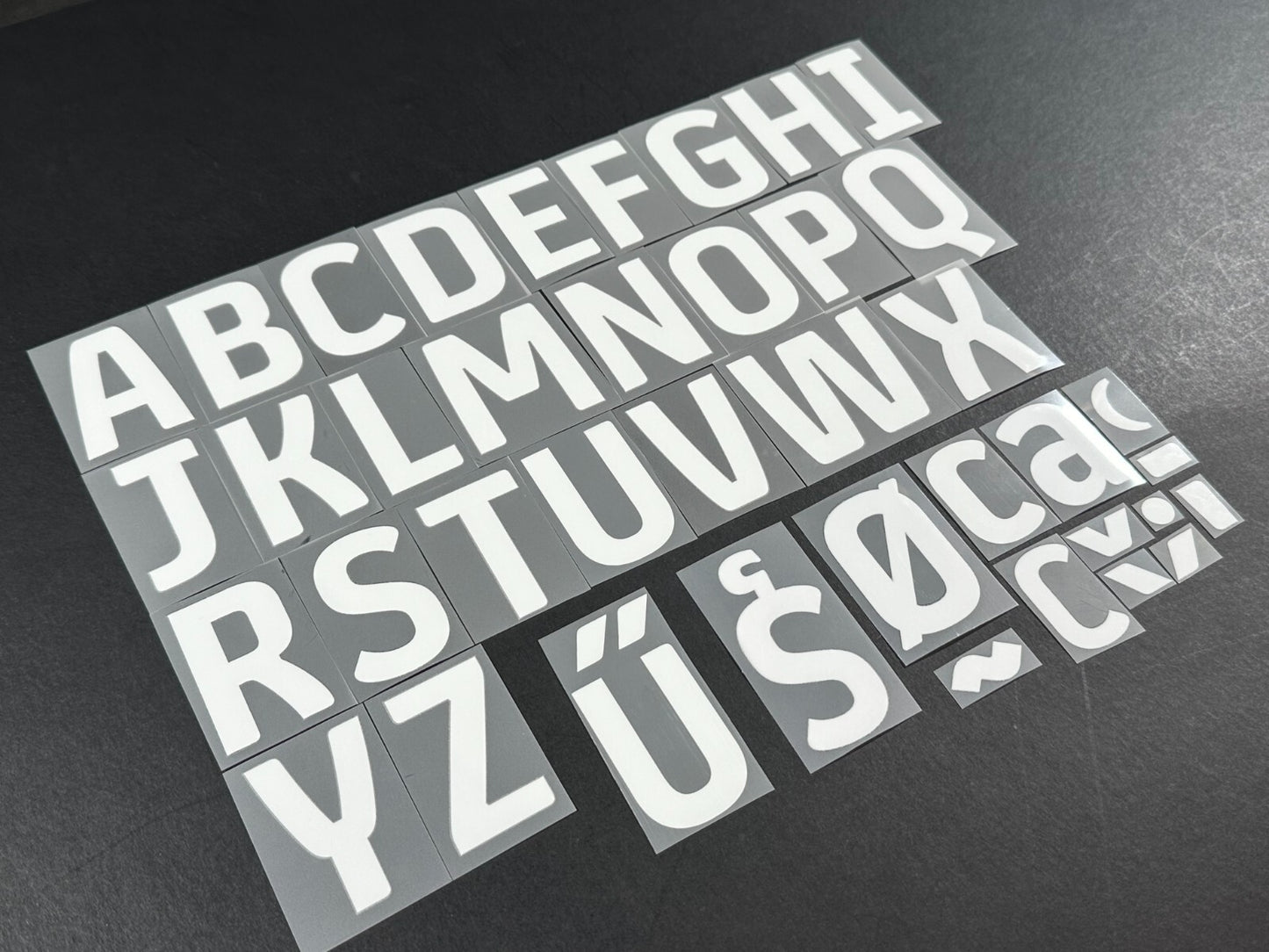 2025 / 2026 OFFICIAL EFL FOOTBALL LEAGUE WHITE PLAYER SIZE LETTERS 50mm