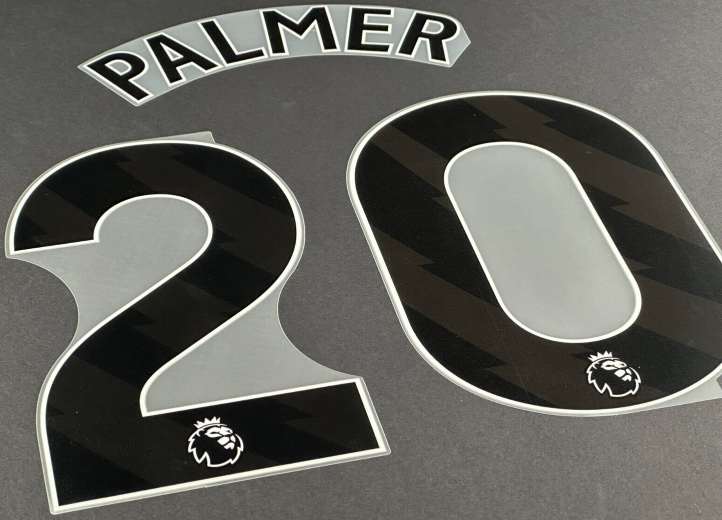 2023 2024 OFFICIAL CHELSEA PALMER 20 BLACK THIRD PLAYER SIZE NAMESET