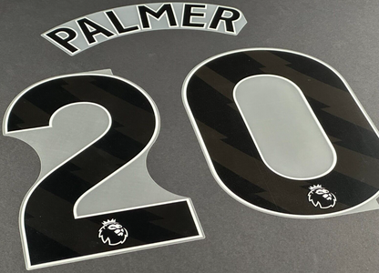 2023 2024 OFFICIAL CHELSEA PALMER 20 BLACK THIRD PLAYER SIZE NAMESET