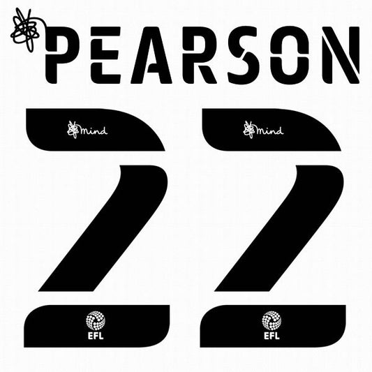 BOURNEMOUTH 2020 2021 OFFICIAL PEARSON 22 ELMS 3RD PLAYER SIZE NAME SET