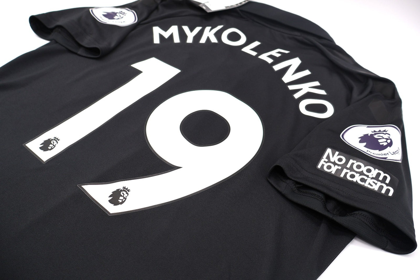 BNWT 2021 2022 HUMMEL EVERTON AWAY SHIRT MYKOLENKO 19 + PATCHES MENS SIZE MEDIUM