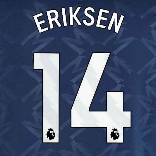 2024 2025 MANCHESTER UNITED ERIKSEN 14 AWAY WHITE PLAYER SIZE NAMESET