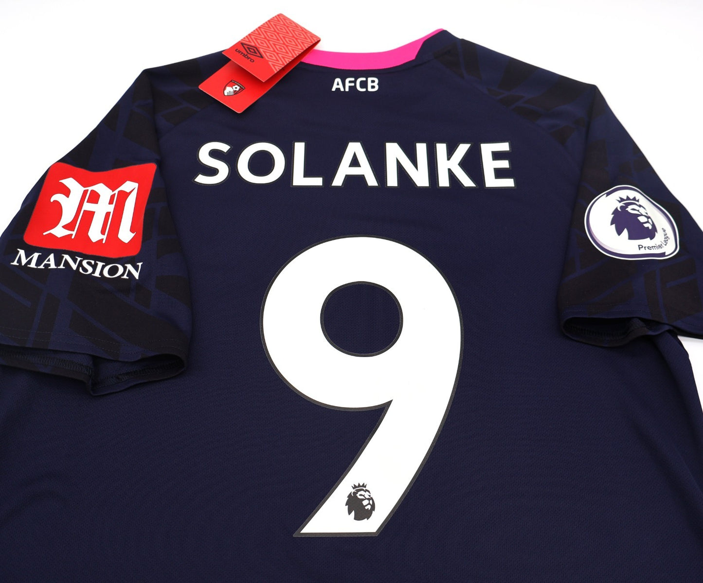 BNWT 2019 2020 UMBRO BOURNEMOUTH AWAY SHIRT SOLANKE 9 MEN'S