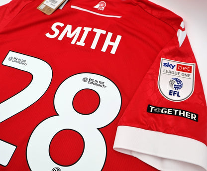 BNWT 2024 2025 WREXHAM A.F.C MACRON HOME SHIRT SMITH 28 + PATCHES / XL