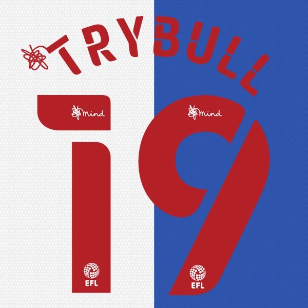 BLACKBURN 2020 2021 OFFICIAL TRYBULL 19 HOME PLAYER SIZE NAME SET