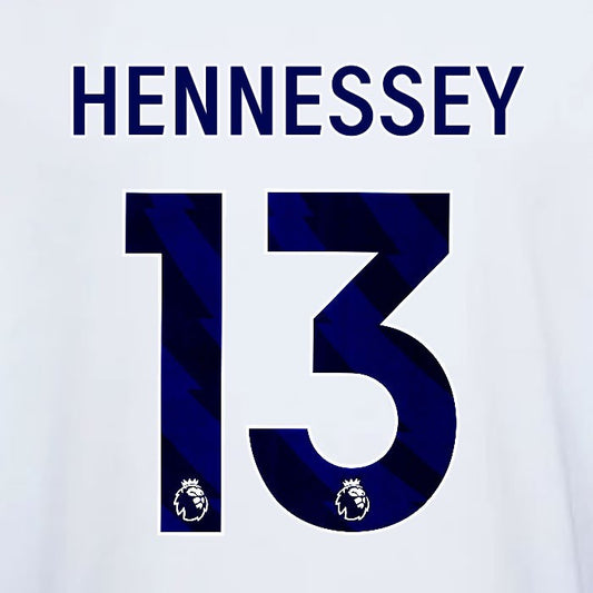 2023 2024 OFFICIAL NOTTINGHAM HENNESSEY 13 BLUE AWAY PLAYER SIZE NAMESET