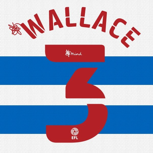 QPR 2020 2021 OFFICIAL WALLACE 3 HOME PLAYER SIZE NAME SET