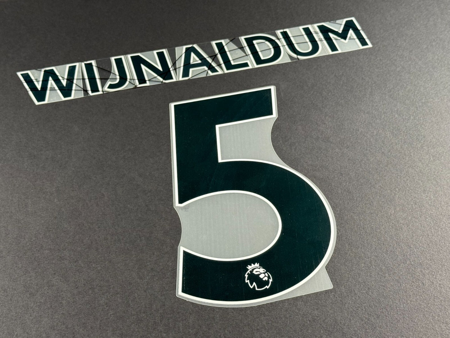 LIVERPOOL 2021 2022 WIJNALDUM 5 OFFICIAL AVERY BLACK PLAYER SIZE NAME SET