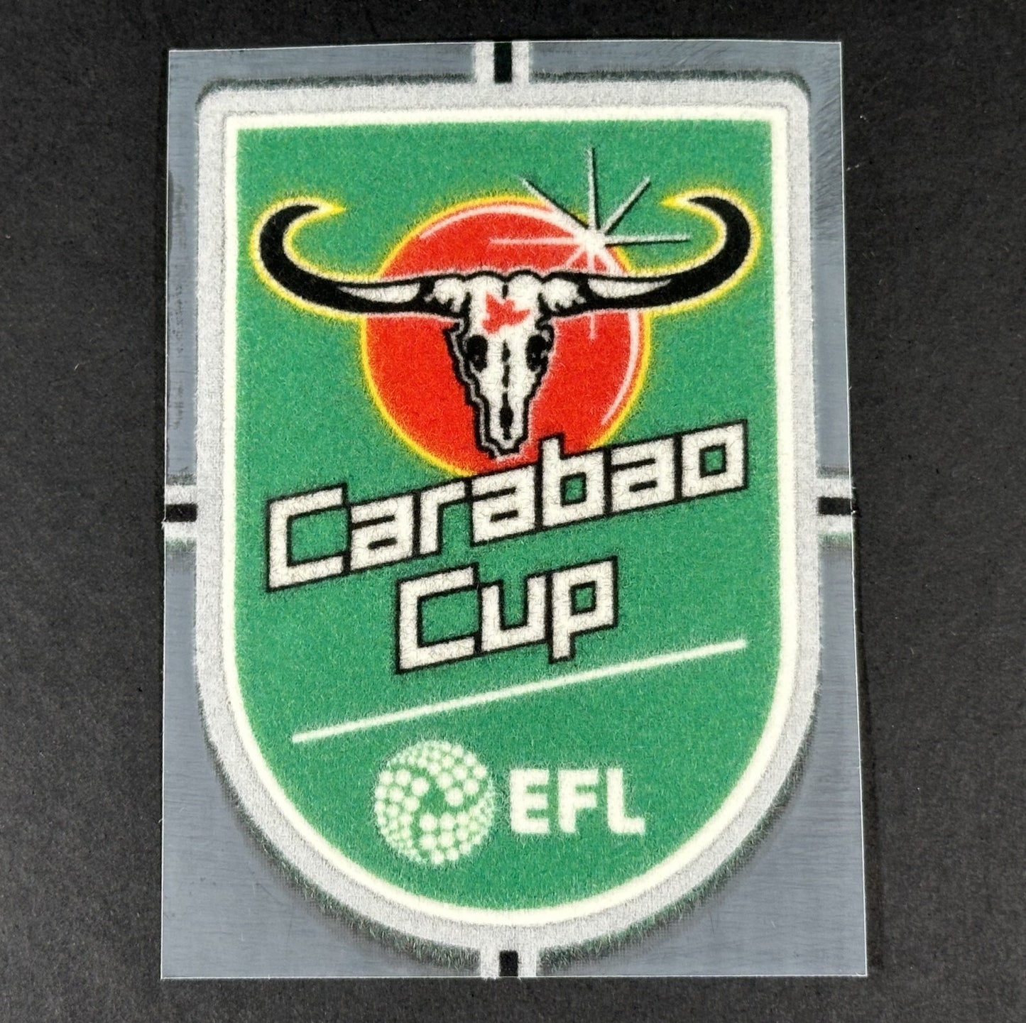 2025 EFL Carabao Cup sleeve Patch Player Issue official Felt flock 90mm