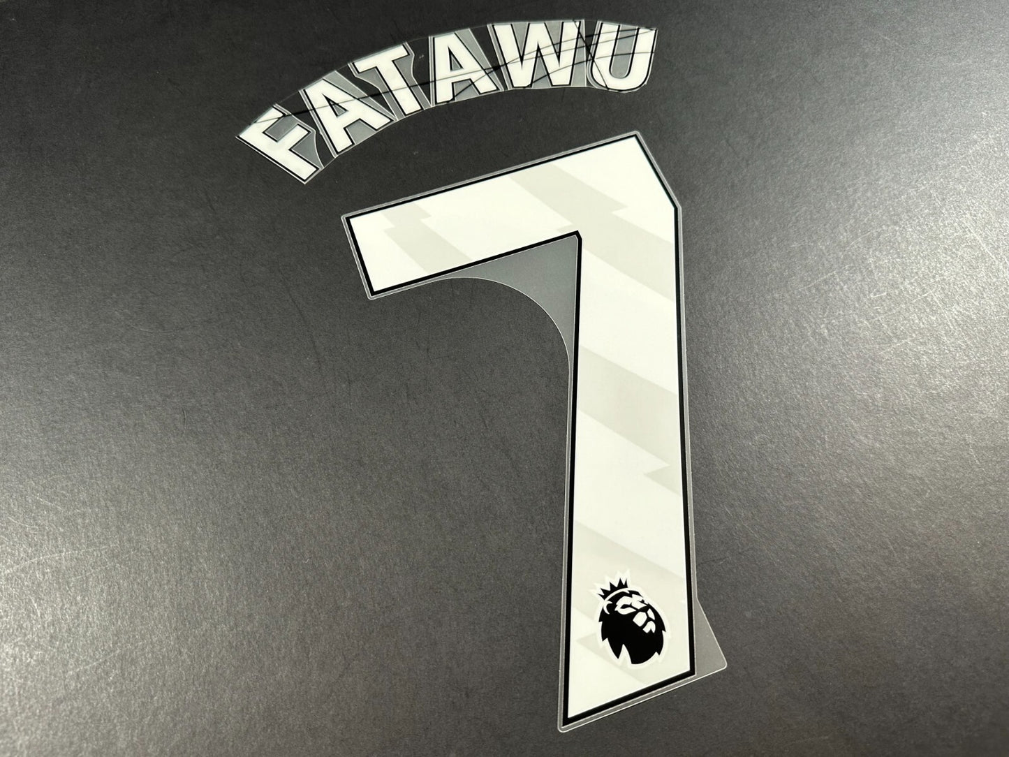 2024 2025 OFFICIAL LEICESTER CITY FATAWU 7 WHITE PLAYER SIZE NAME SET