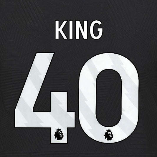 2024 2025 WOLVES AWAY WHITE KING 40 OFFICIAL PLAYER SIZE NAMESET