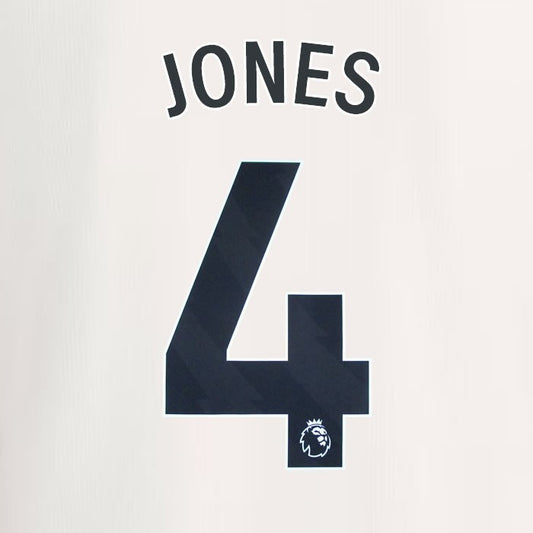 2023 2024 MANCHESTER UNITED JONES 4 3rd BLACK PLAYER SIZE NAMESET