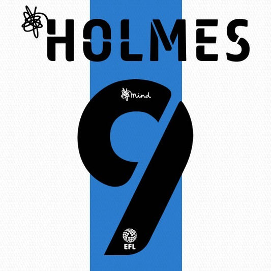 HUDDERSFIELD 2020 2021 OFFICIAL HOLMES 9 HOME PLAYER SIZE NAME SET