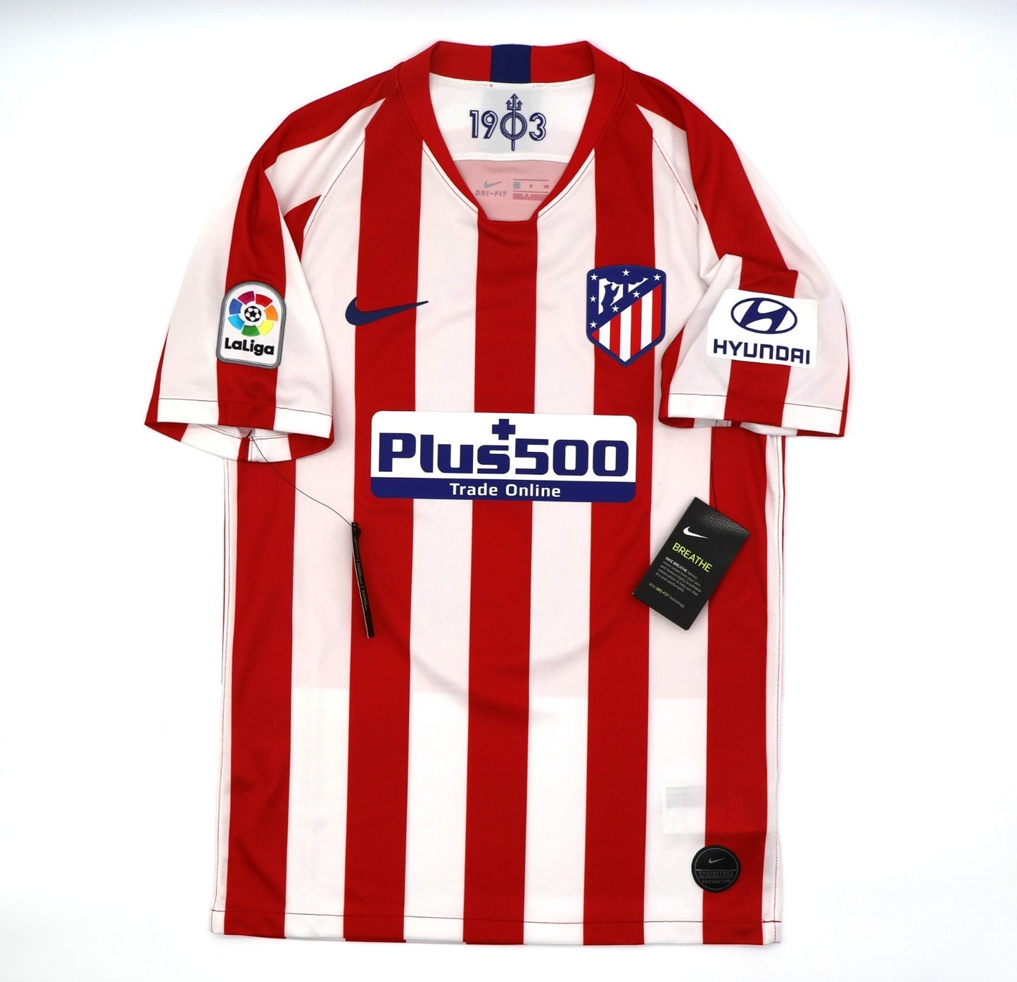 BNWT 2019 2020 ATLETICO MADRID SAUL 8 HOME SHIRT MENS