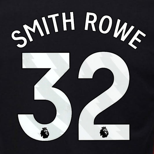 2024 2025 OFFICIAL FULHAM SMITH ROWE 32 WHITE AWAY PLAYER SIZE NAMESET