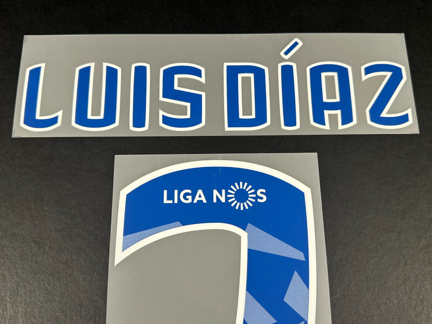 FC PORTO 2019 2021 OFFICIAL LUIS DIAZ 7 AWAY PLAYER SIZE NAMESET.