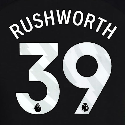 2024 2025 OFFICIAL BRIGHTON RUSHWOOD 39 3RD WHITE PLAYER SIZE NAMESET