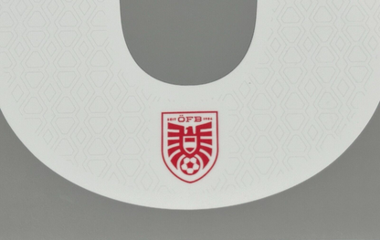 AUSTRIA 2024 2025 OFFICIAL ALABA 8 HOME PLAYER SIZE NAMESET 250MM/50MM