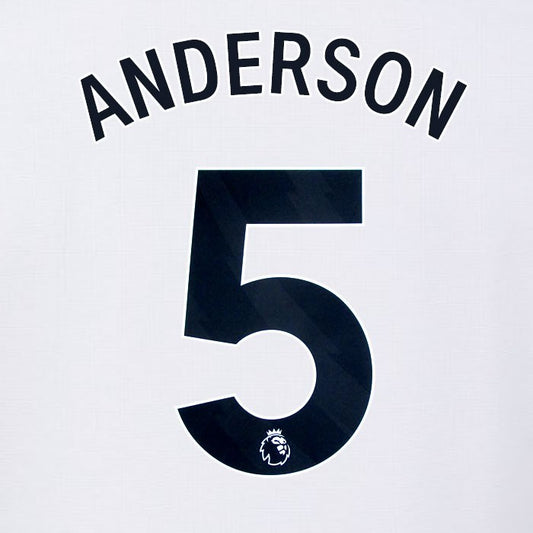 2024 2025 OFFICIAL FULHAM AVERY DENNISON ANDERSON 5 HOME PLAYER SIZE NAMESET