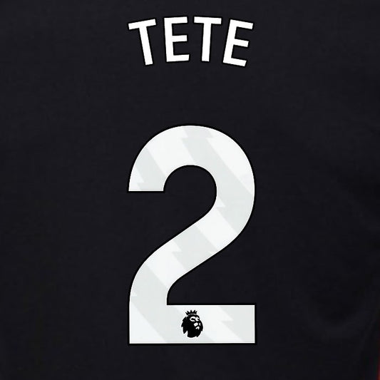 2024 2025 OFFICIAL FULHAM TETE 2 WHITE AWAY PLAYER SIZE NAMESET