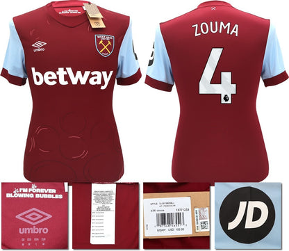 BNWT 2023 2024 UMBRO WEST HAM HOME SHIRT ZOUMA 4 MEN'S