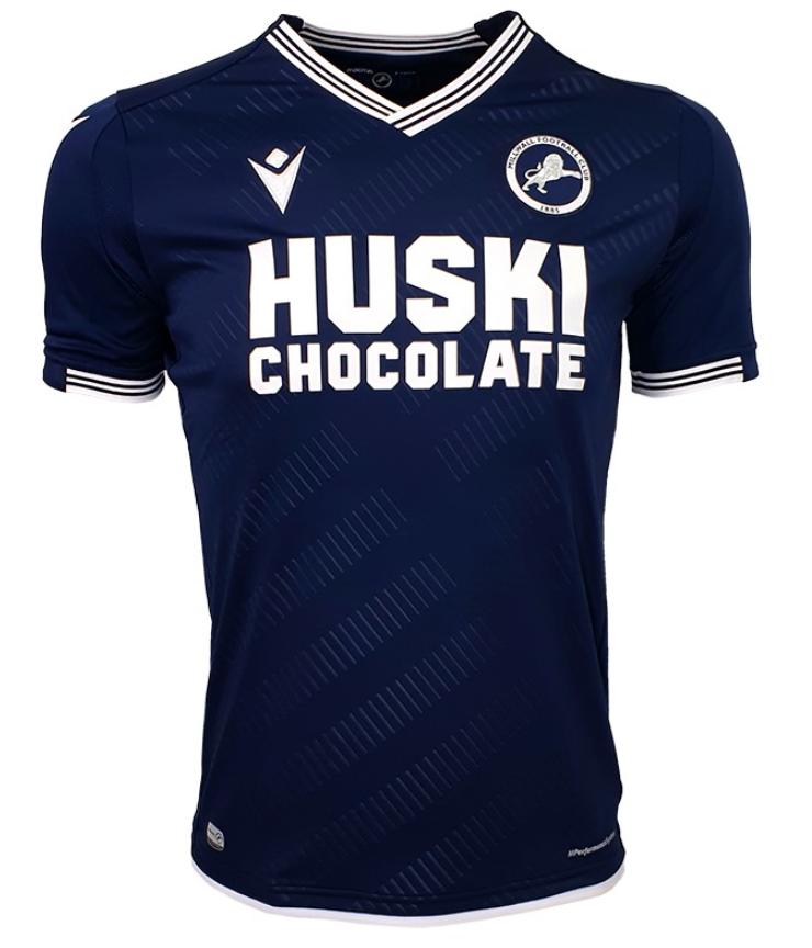 BNWT 2020 2021 MILLWALL HOME MACRON FOOTBALL SHIRT MEN'S SMALL