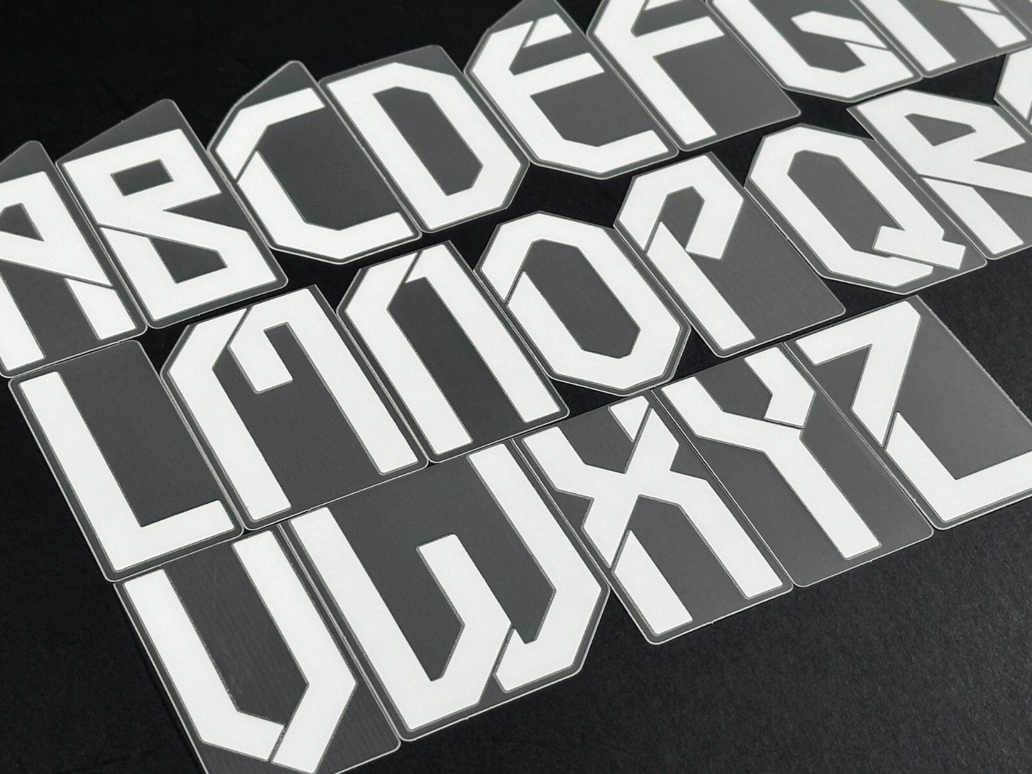 2021 2022 OFFICIAL AVERY DENNISON REAL MADRID AWAY 3RD PLAYER SIZE LETTERS 50MM