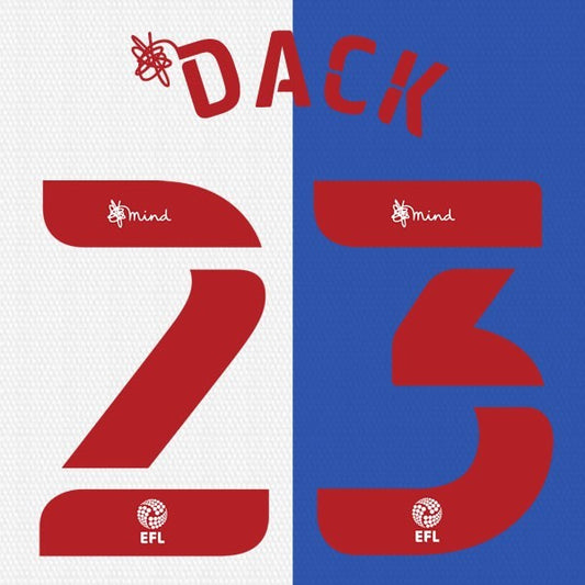 BLACKBURN 2020 2021 OFFICIAL DACK 23 HOME PLAYER SIZE NAME SET