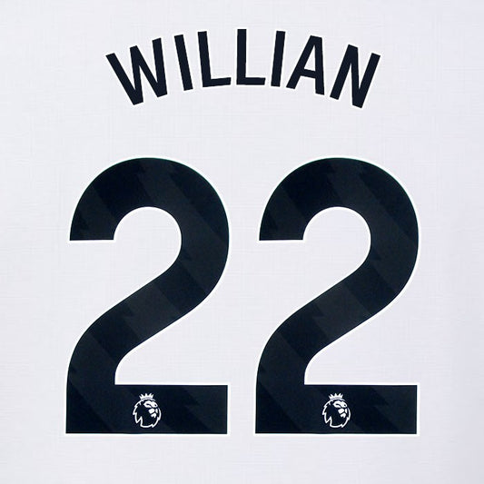 2024 2025 OFFICIAL FULHAM AVERY DENNISON WILLIAN 22 HOME PLAYER SIZE NAMESET