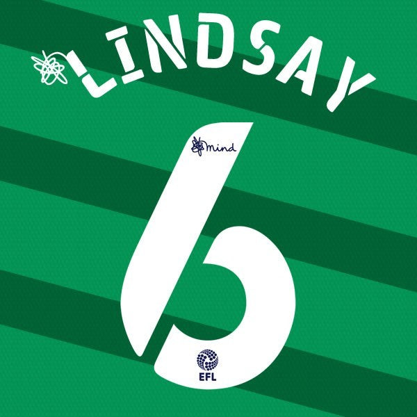 PRESTON 2020 2021 OFFICIAL LINDSAY 6 3RD PLAYER SIZE NAME SET