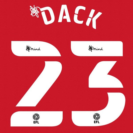 BLACKBURN 2020 2021 OFFICIAL DACK 23 AWAY PLAYER SIZE NAME SET