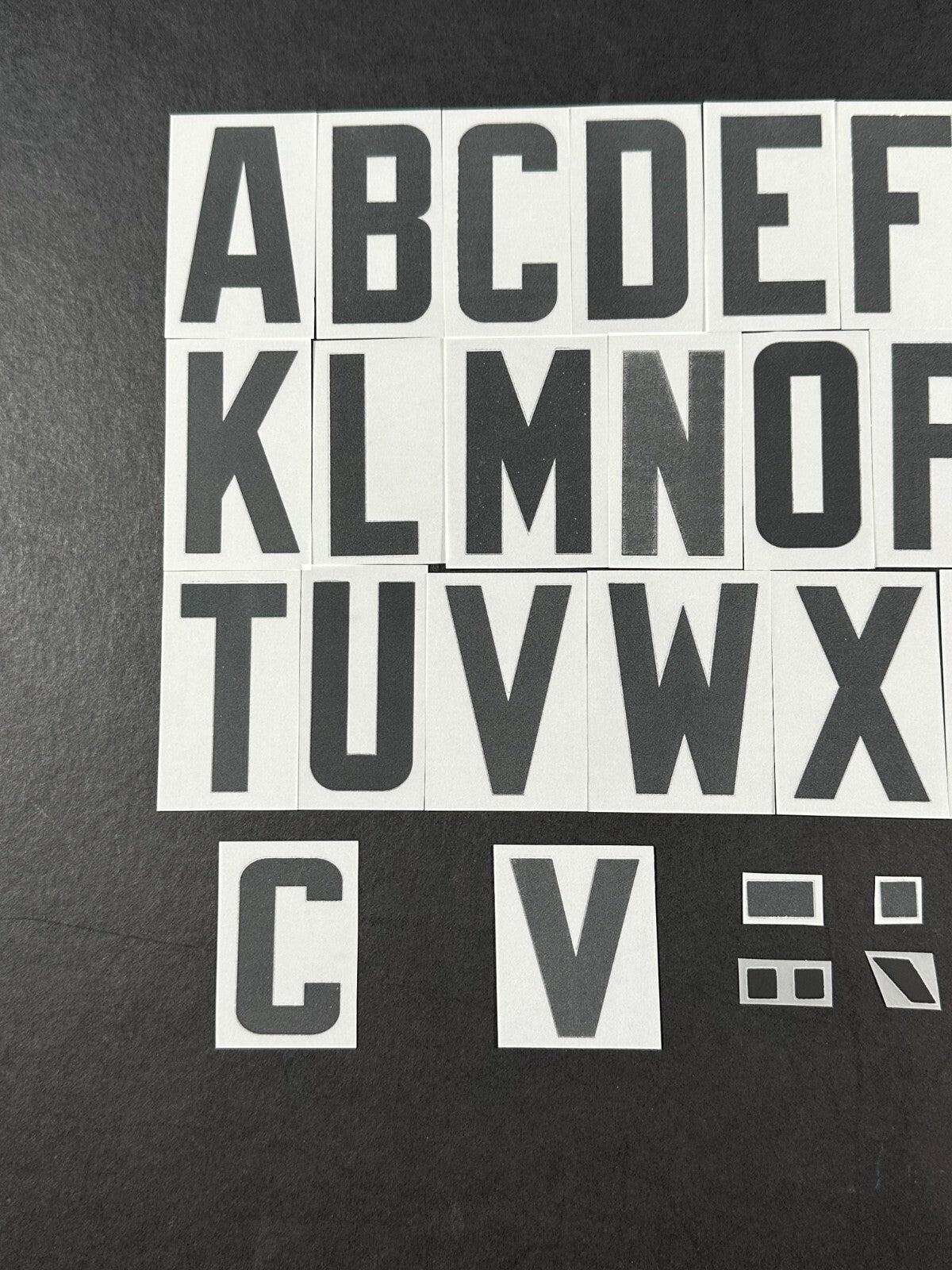 2024 2025 OFFICIAL ELMS UK SCOTTISH SPFL BLACK PLAYER SIZE LETTERS