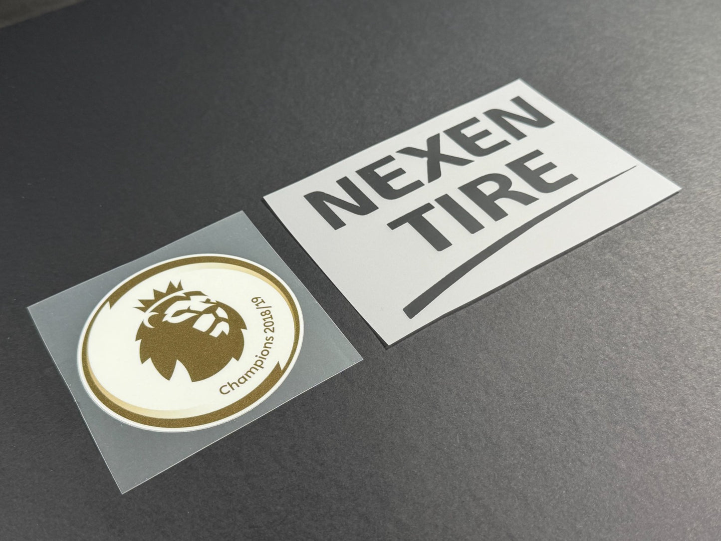 2019 2020 OFFICIAL MANCHESTER CITY 3RD PLAYER SIZE SLEEVE PATCH + SPONSOR SET