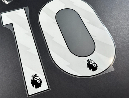 MAN UTD 23 - 25 RASHFORD 10 OFFICIAL AVERY DENNISON WHITE PLAYER SIZE NAME SET