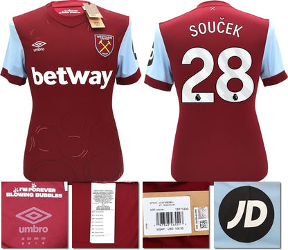 BNWT 2023 2024 UMBRO WEST HAM HOME SHIRT SOUCEK 28 + PACTHES MEN'S