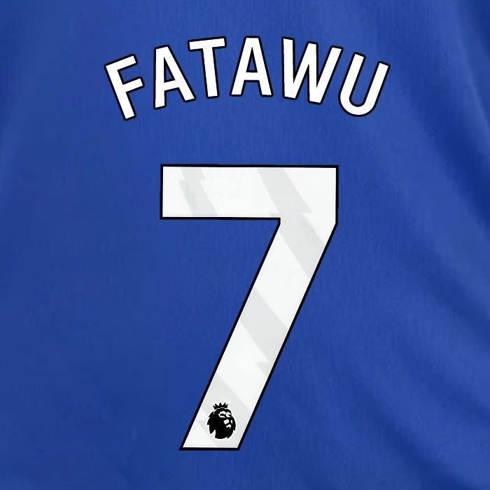 2024 2025 OFFICIAL LEICESTER CITY FATAWU 7 WHITE HOME PLAYER SIZE NAME SET