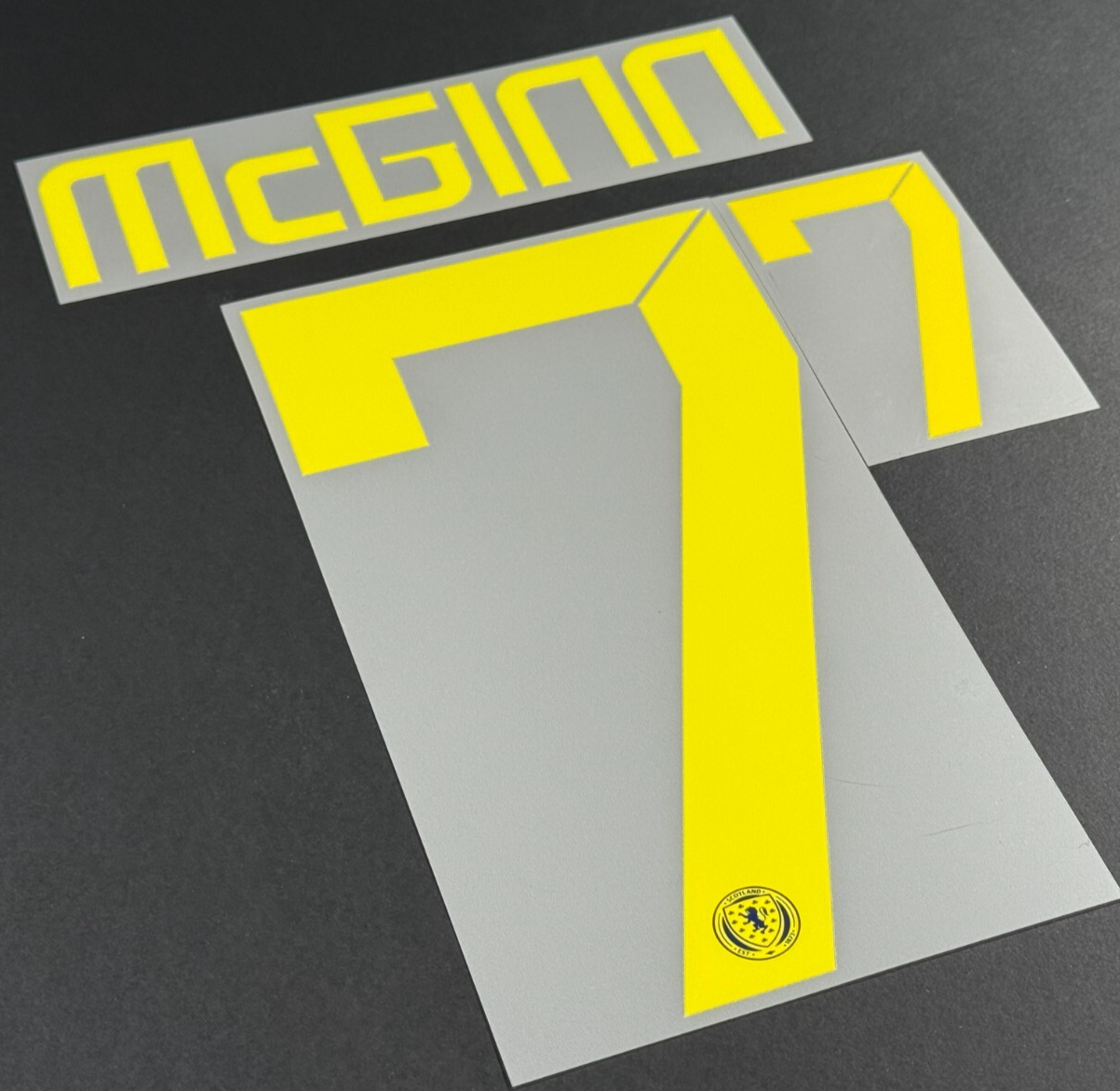 SCOTLAND 2024-2025 OFFICIAL SPORTING ID McGINN 7 HOME PLAYER SIZE NAME SET