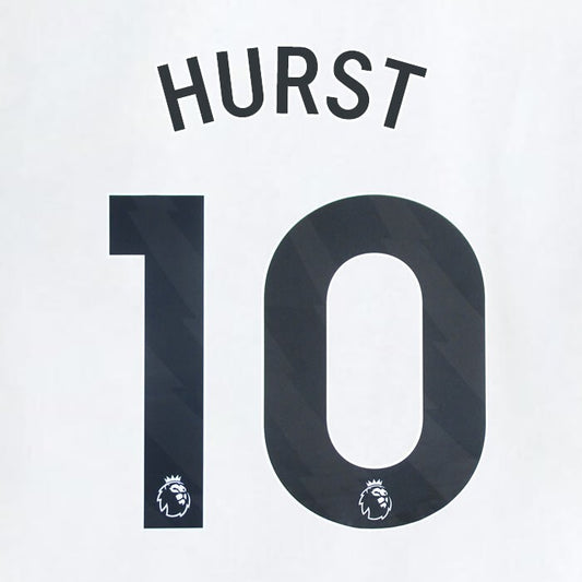 2023 2024 WEST HAM HURST 10 OFFICIAL AWAY BLACK PLAYER SIZE NAMESET